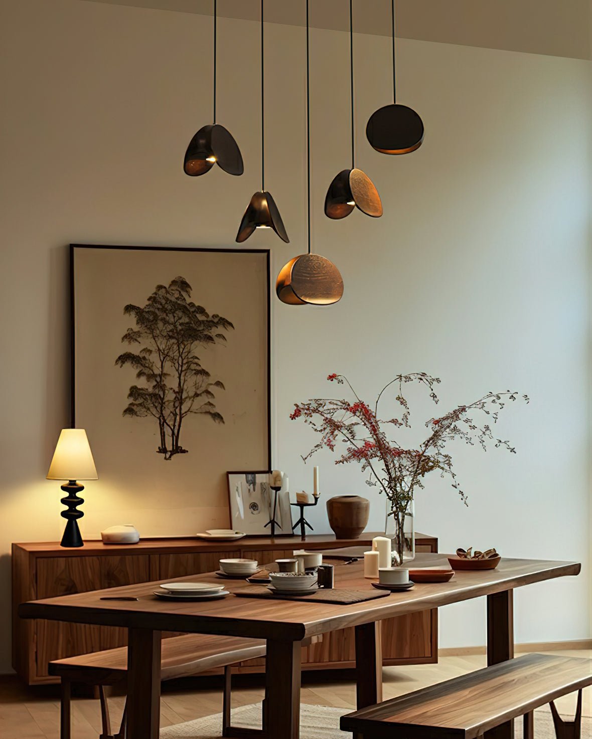 Elmiren Cluster Wood Pendant Light