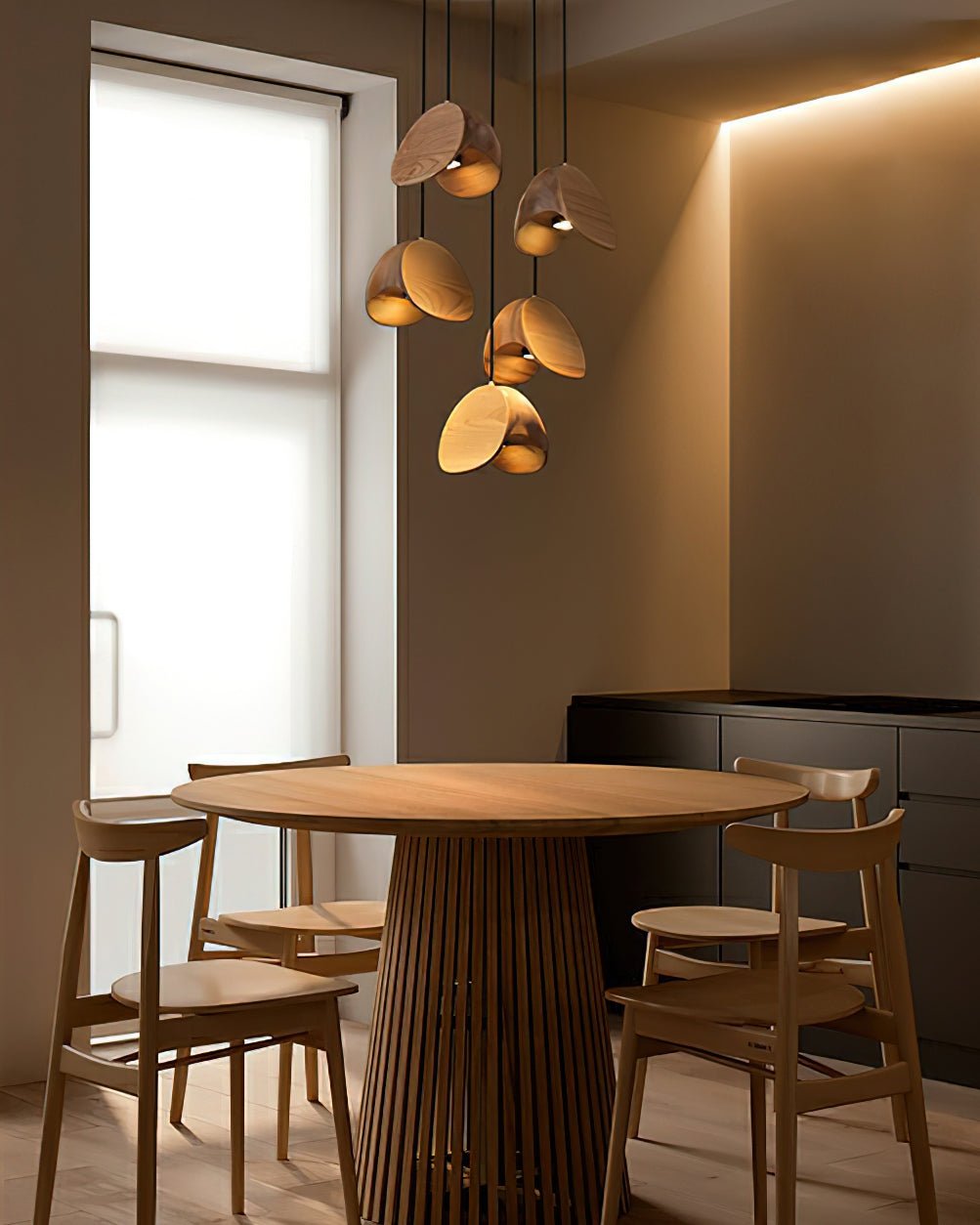 Elmiren Cluster Wood Pendant Light