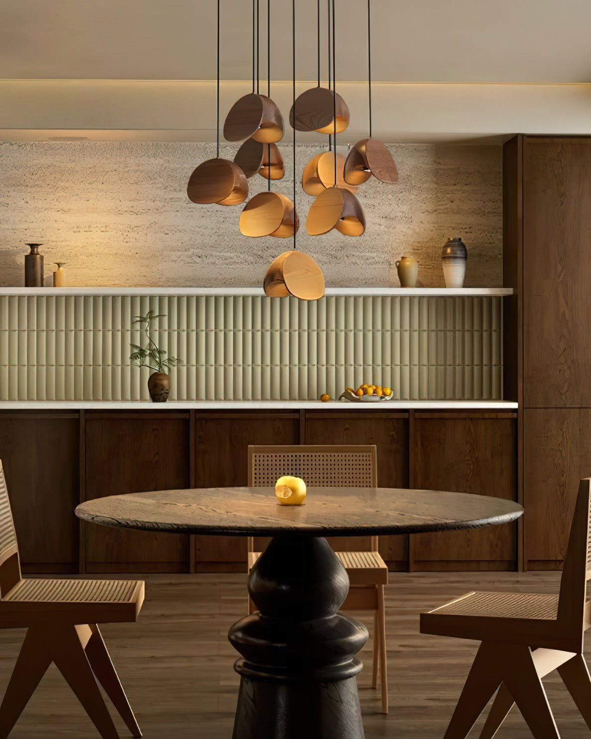 Elmiren Cluster Wood Pendant Light