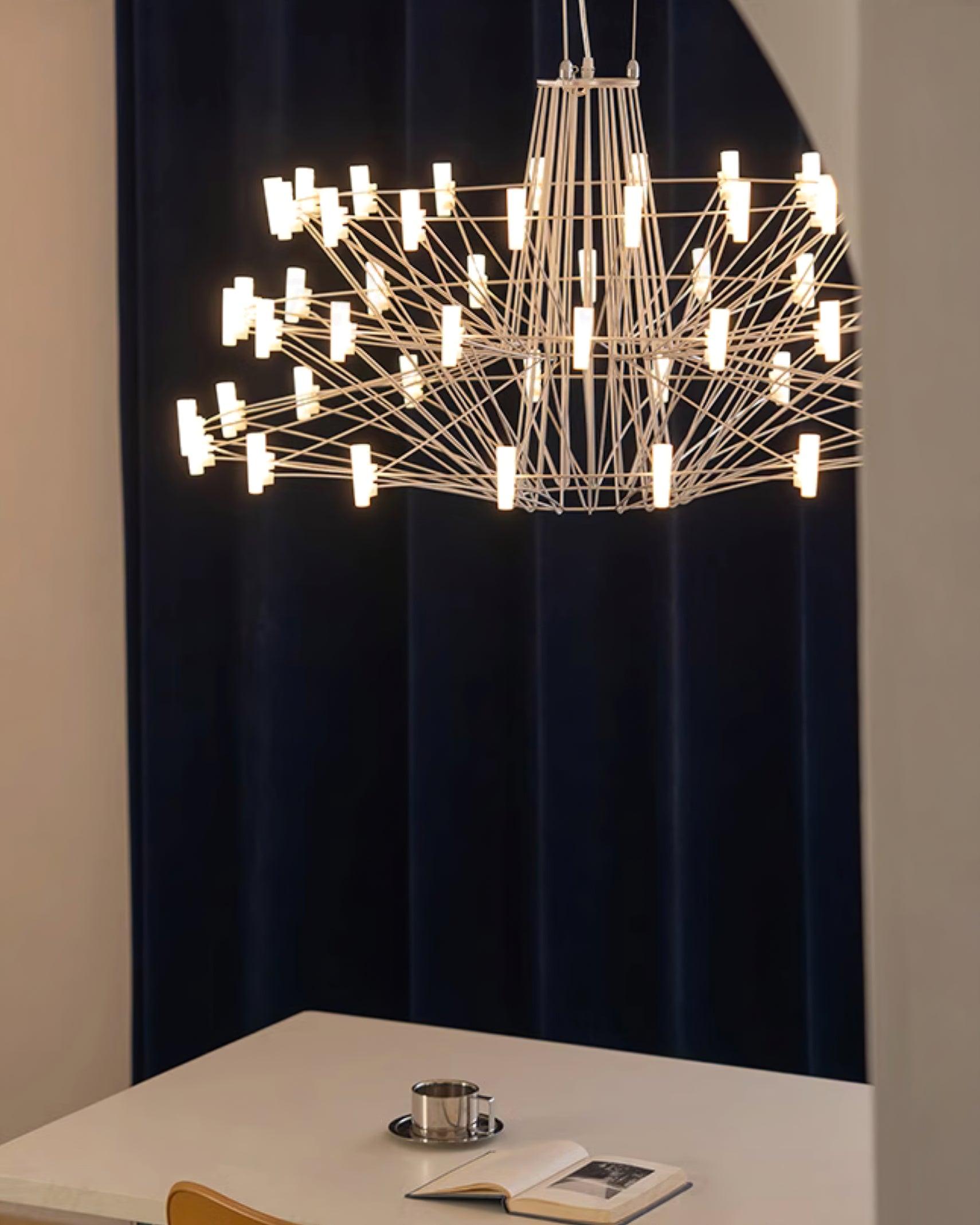 Orinenine Chandelier Sky Ballet Stainless Steel Acrylic Modern