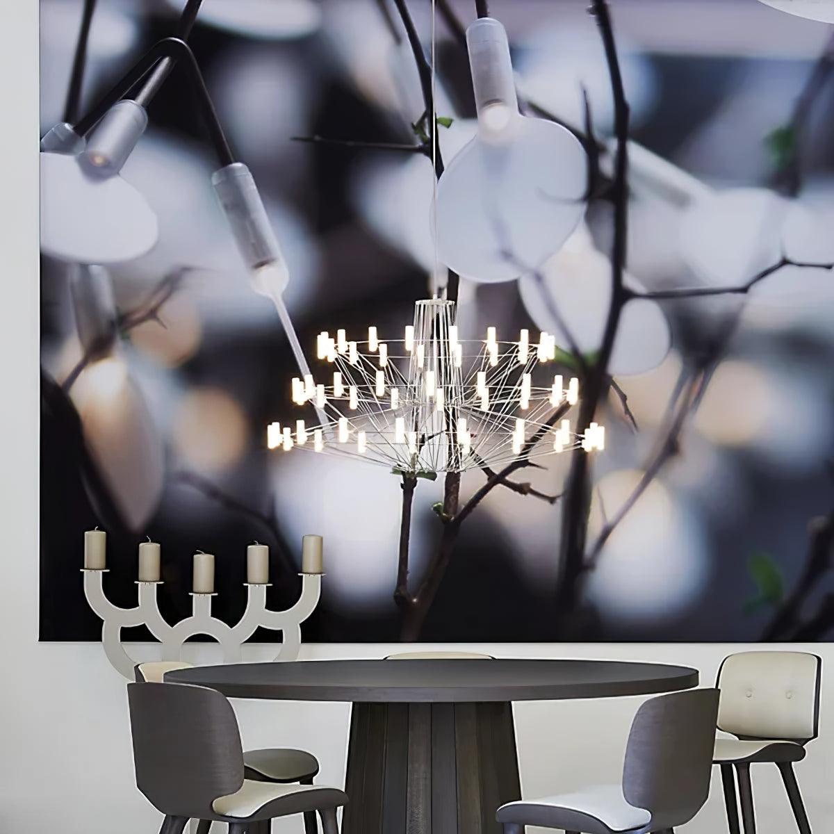 Orinenine Chandelier Sky Ballet Stainless Steel Acrylic Modern