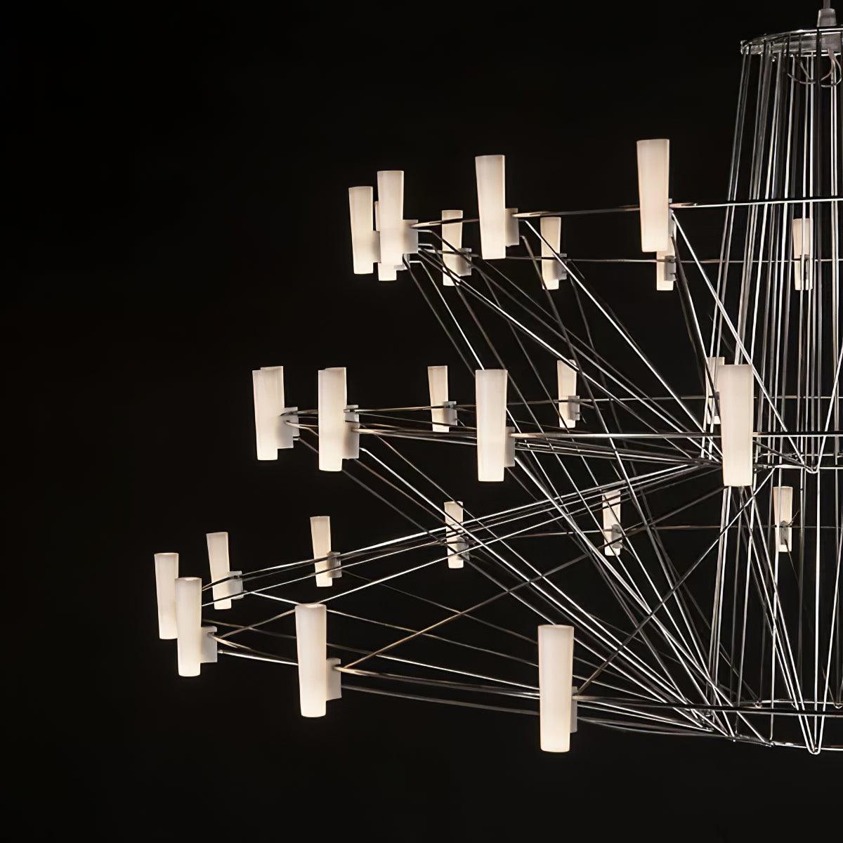 Orinenine Chandelier Sky Ballet Stainless Steel Acrylic Modern