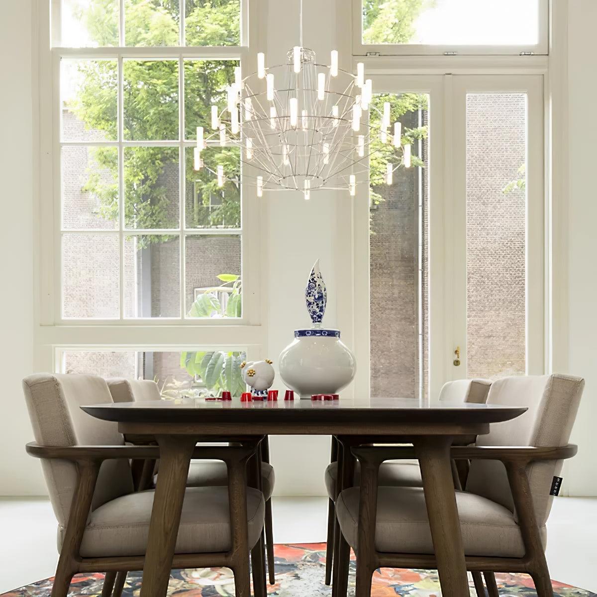 Orinenine Chandelier Sky Ballet Stainless Steel Acrylic Modern