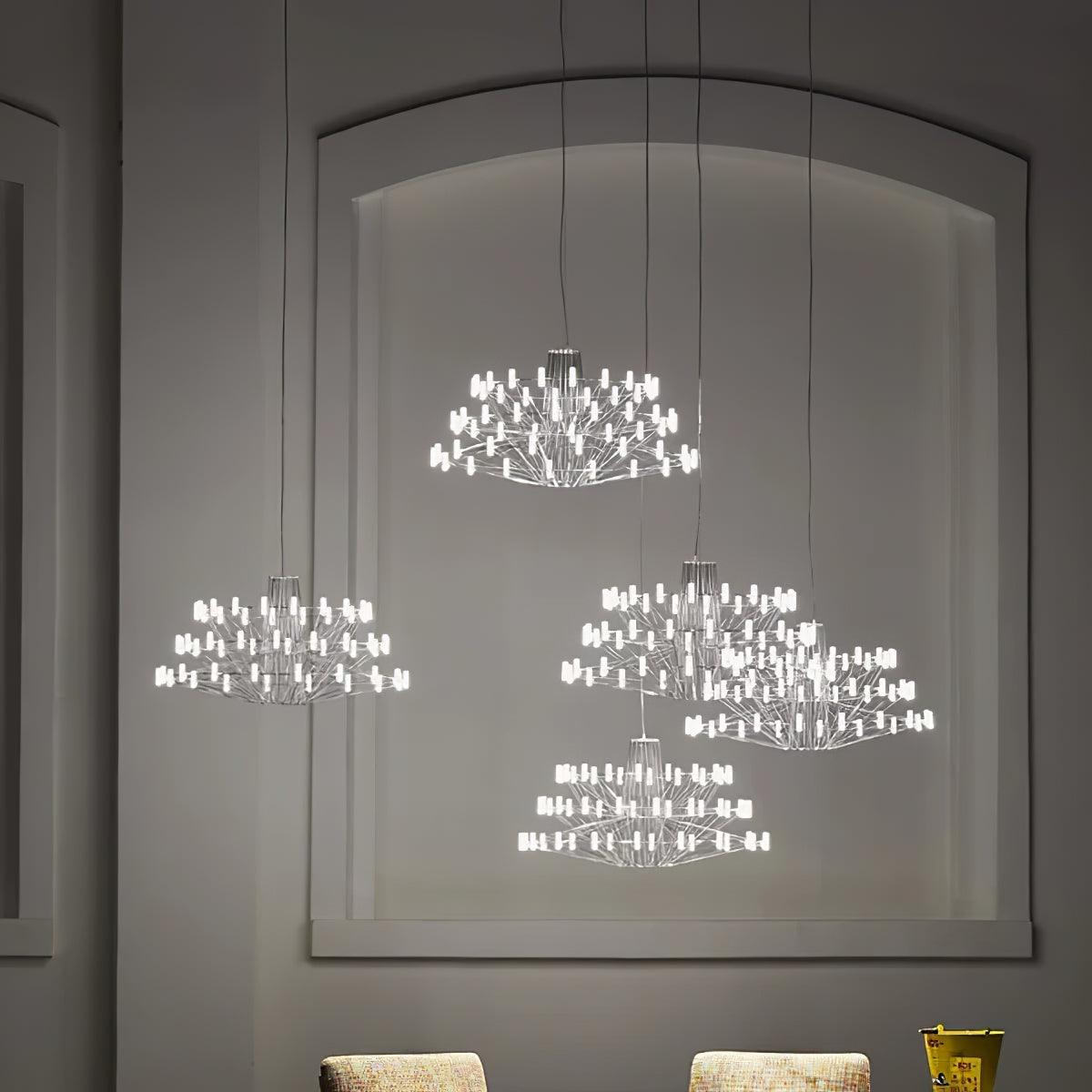 Orinenine Chandelier Sky Ballet Stainless Steel Acrylic Modern