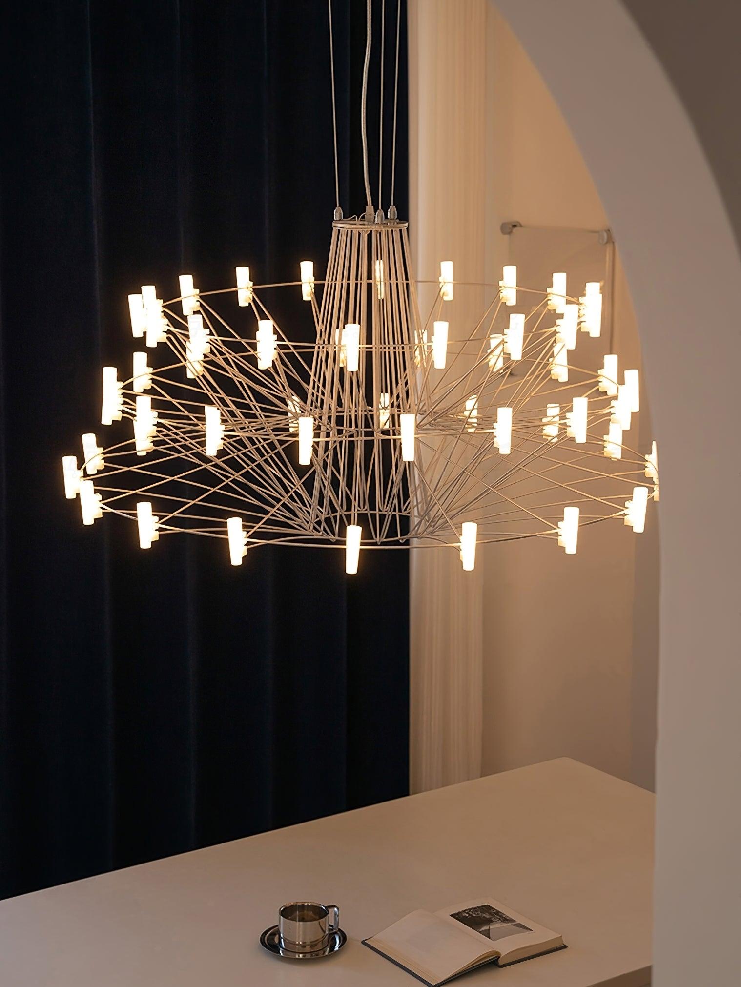Orinenine Chandelier Sky Ballet Stainless Steel Acrylic Modern