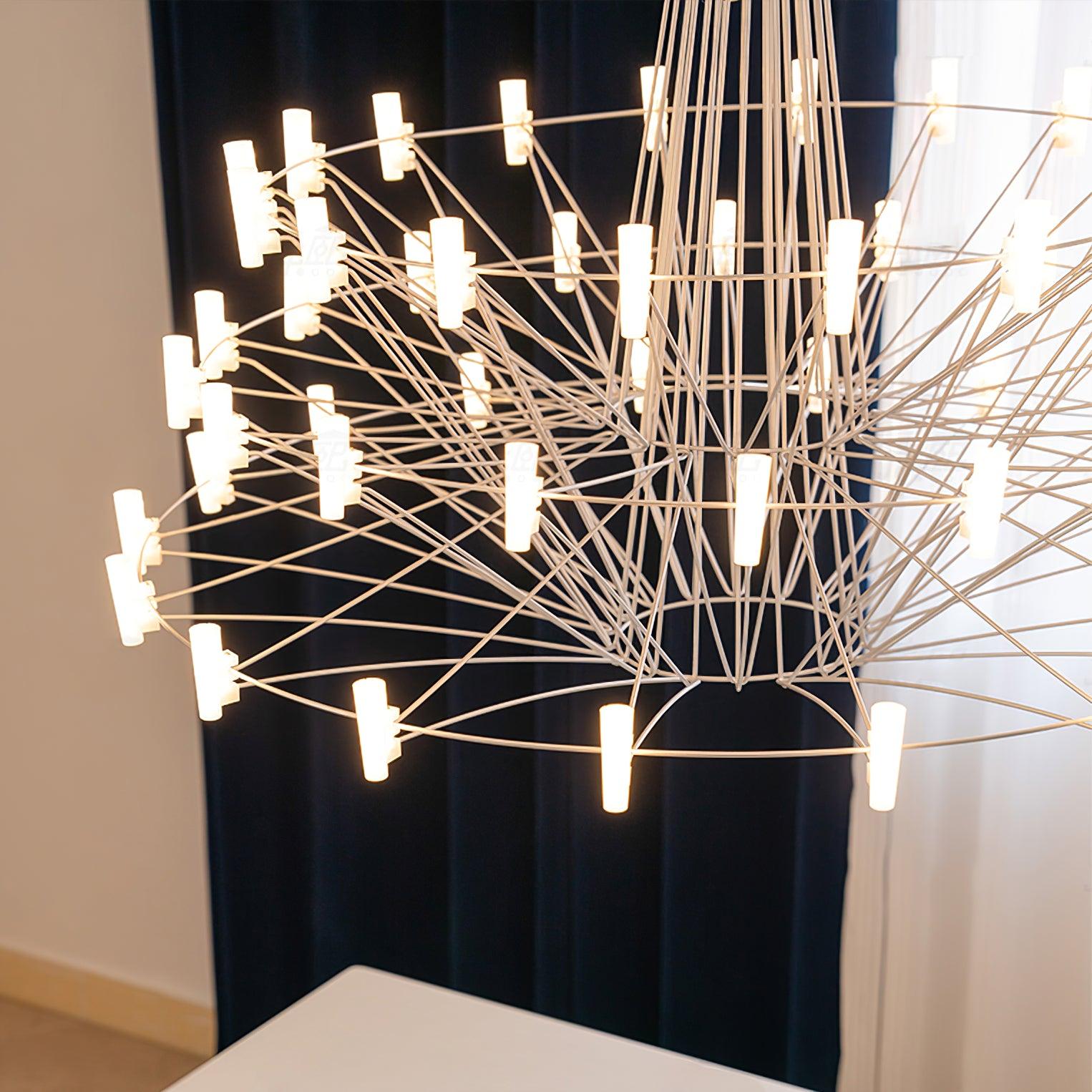 Orinenine Chandelier Sky Ballet Stainless Steel Acrylic Modern