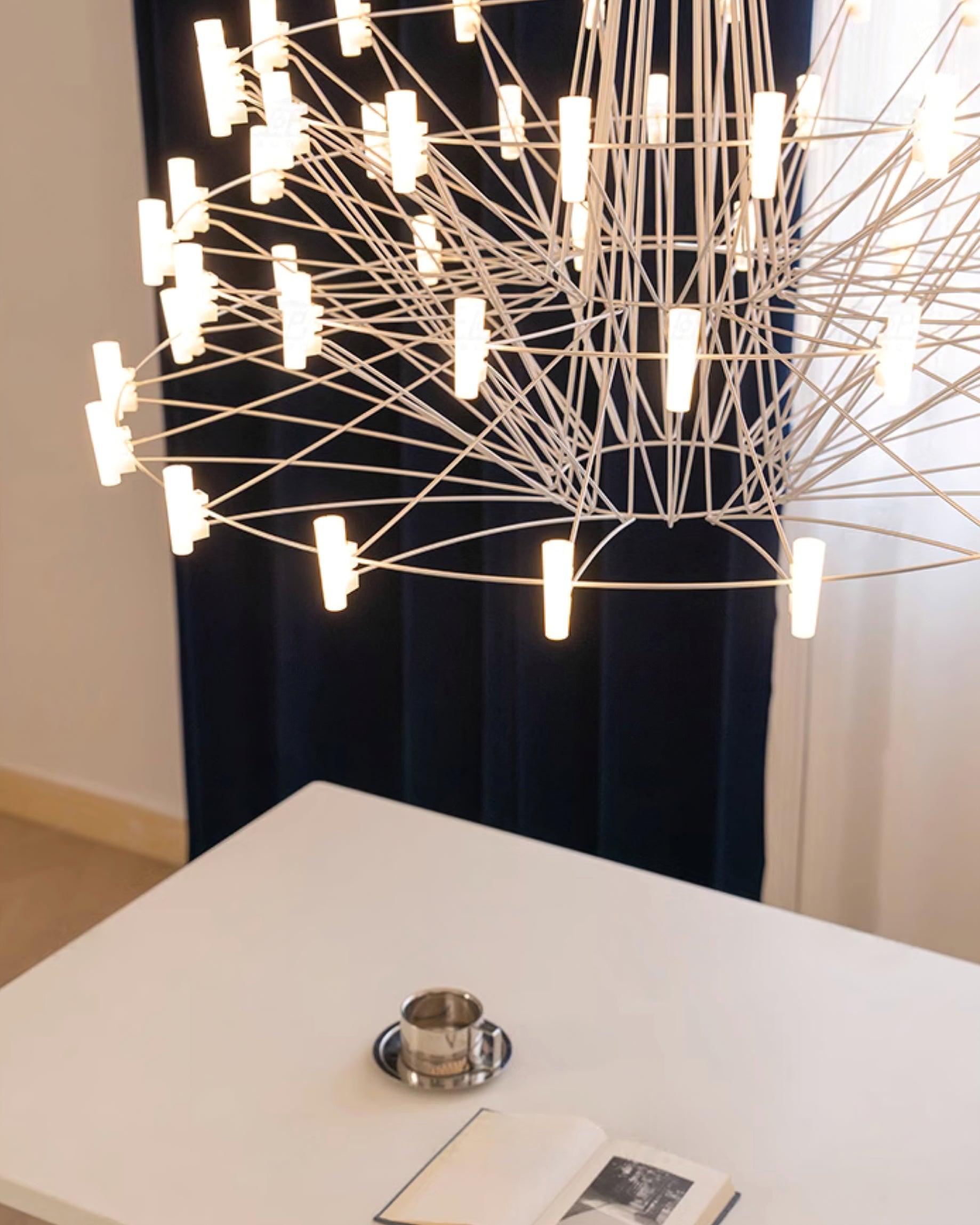 Orinenine Chandelier Sky Ballet Stainless Steel Acrylic Modern