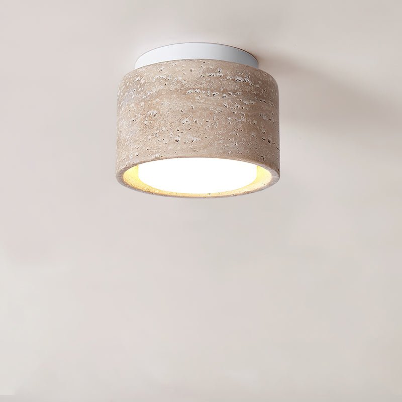 Virinira Quad-Spot Travertine Ceiling Light