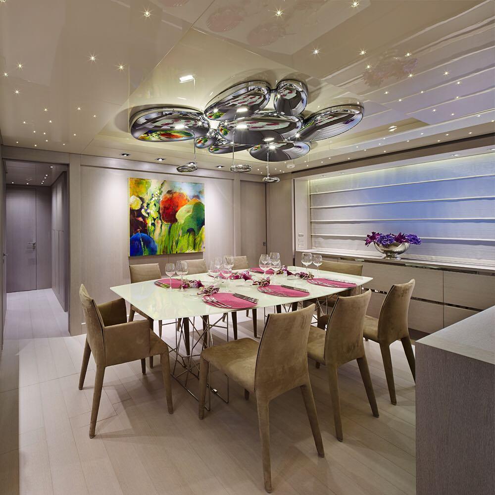Vostix Ceiling Lamp Chrome Pebble Modern