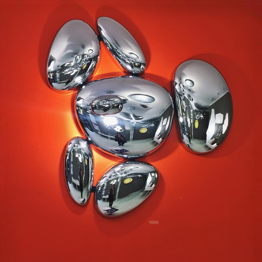 Vostix Ceiling Lamp Chrome Pebble Modern