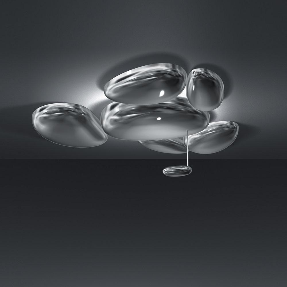 Vostix Ceiling Lamp Chrome Pebble Modern