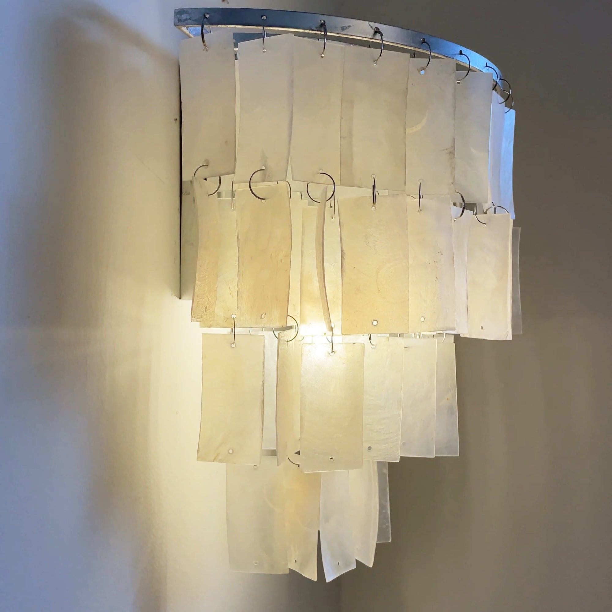 Vidoros Postmodern Luxury Shell Tiered Wall Lamp