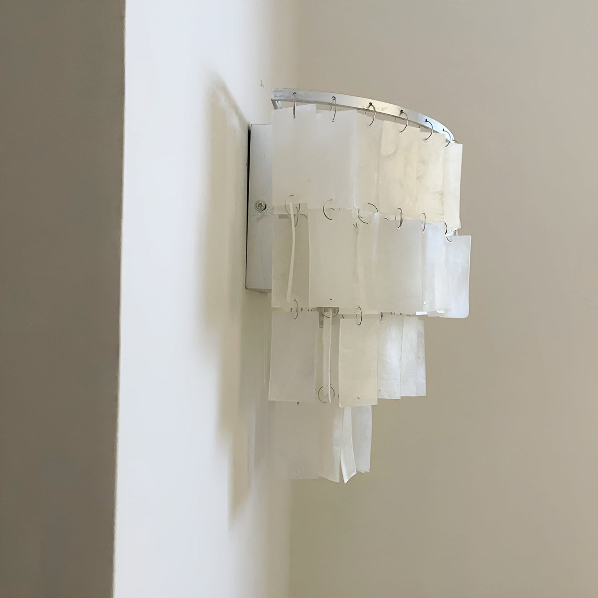 Vidoros Postmodern Luxury Shell Tiered Wall Lamp