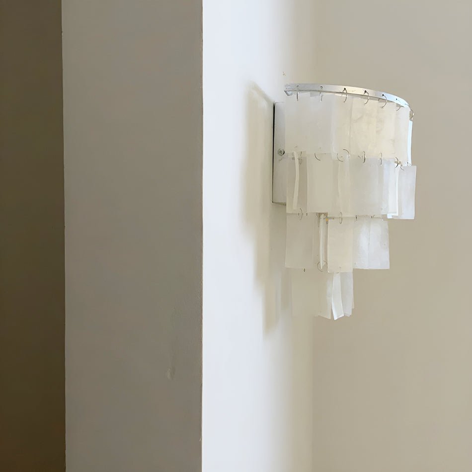 Vidoros Postmodern Luxury Shell Tiered Wall Lamp