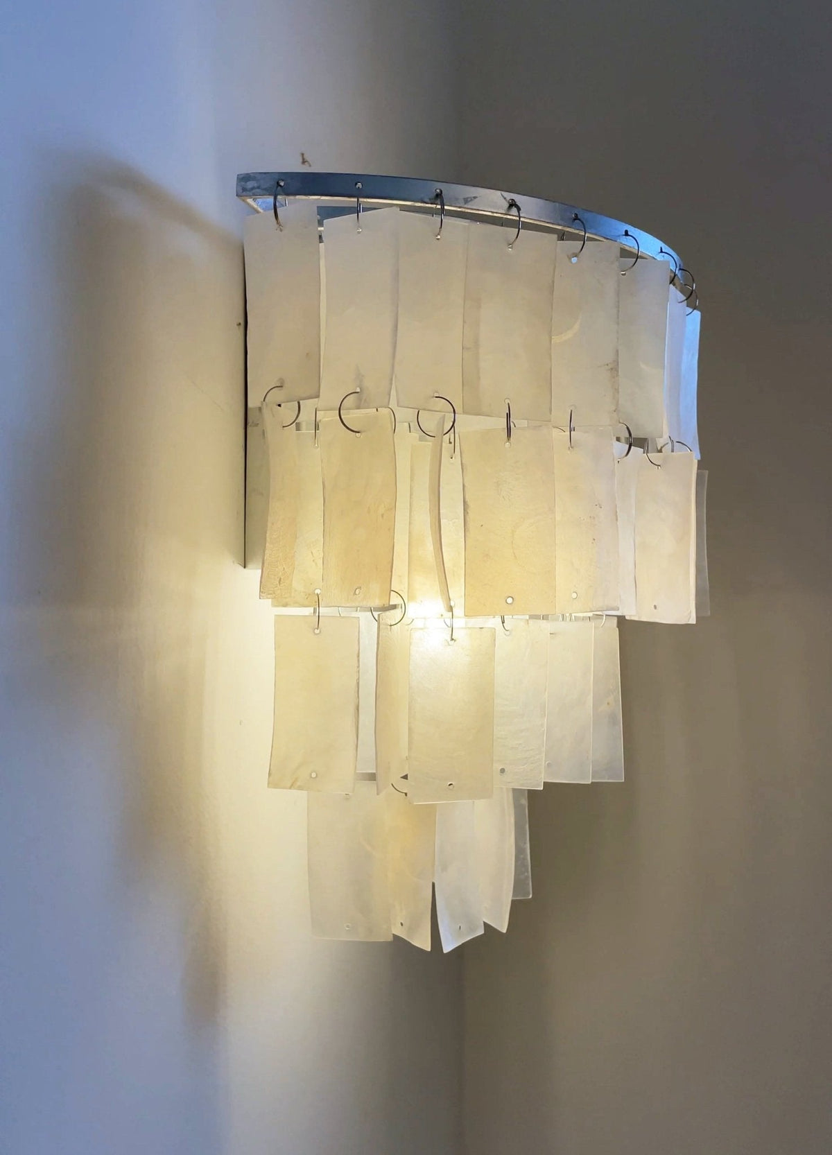 Vidoros Postmodern Luxury Shell Tiered Wall Lamp