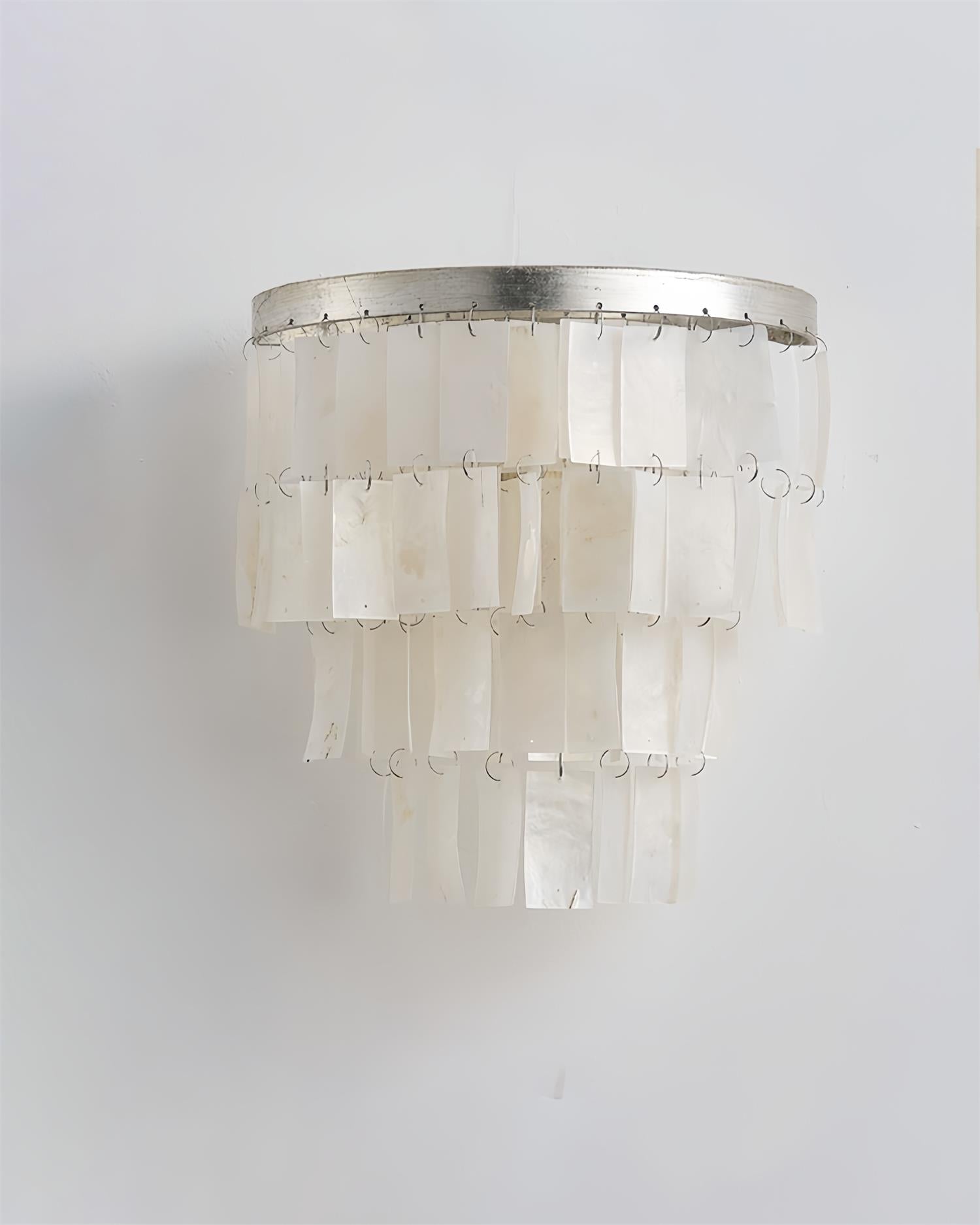Vidoros Postmodern Luxury Shell Tiered Wall Lamp