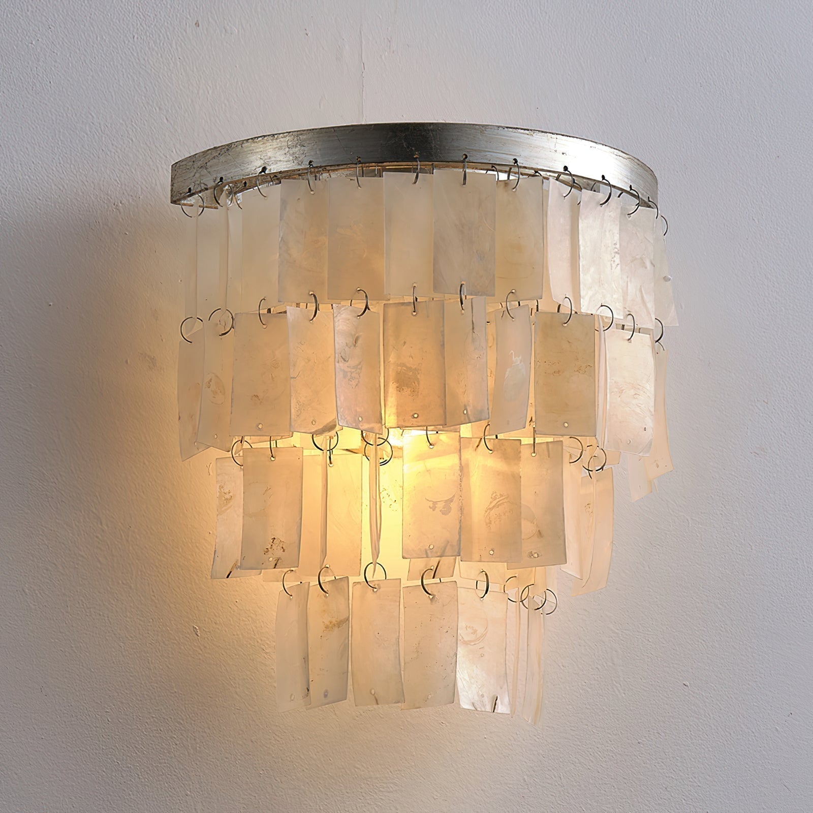 Vidoros Postmodern Luxury Shell Tiered Wall Lamp
