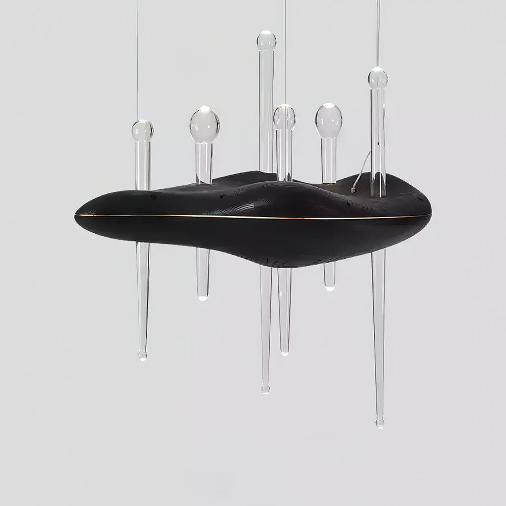 Umare Whimsical Oak Glass Pendant Light