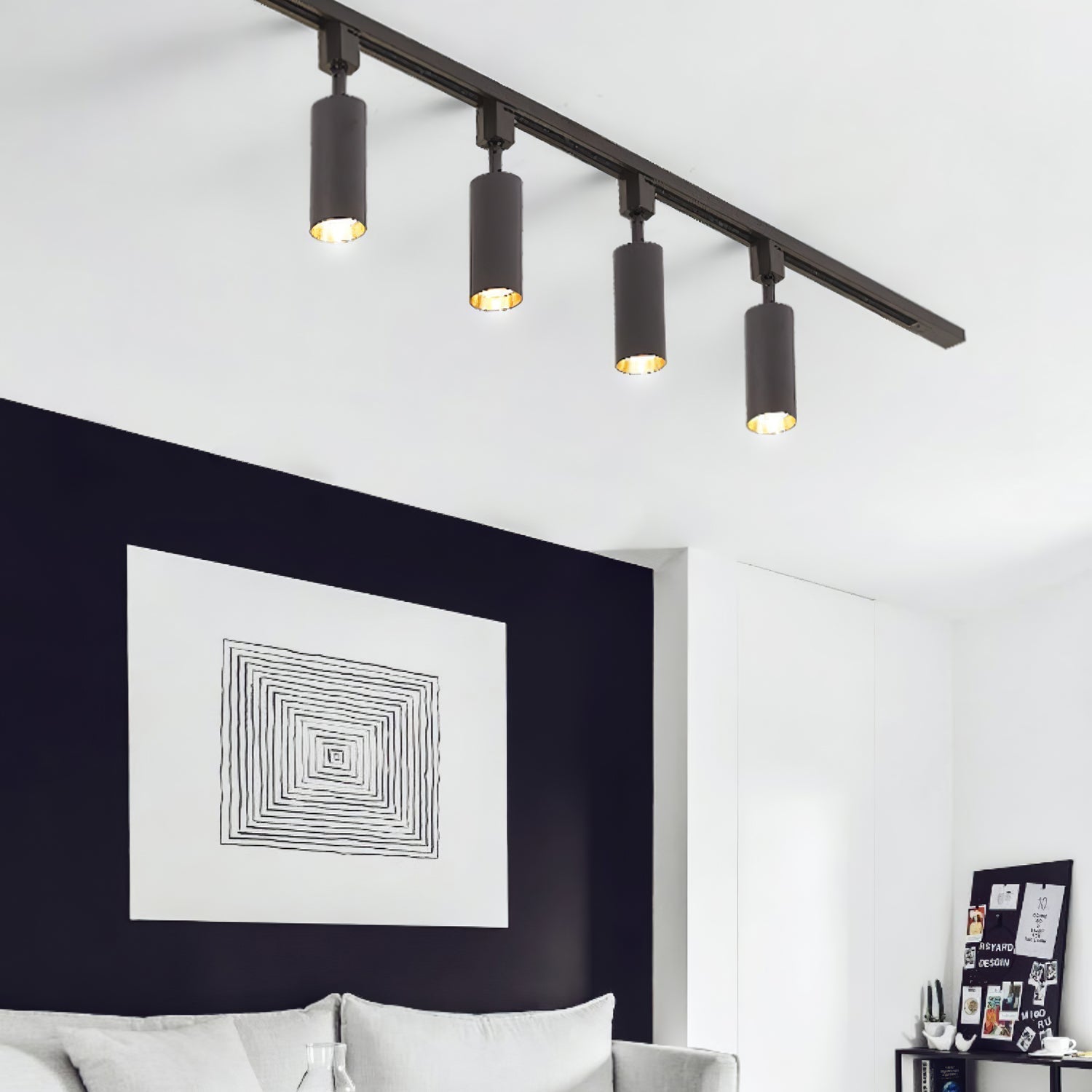 Ophelia Ceiling Lamp Sleek Cylinder Track with Minimalist