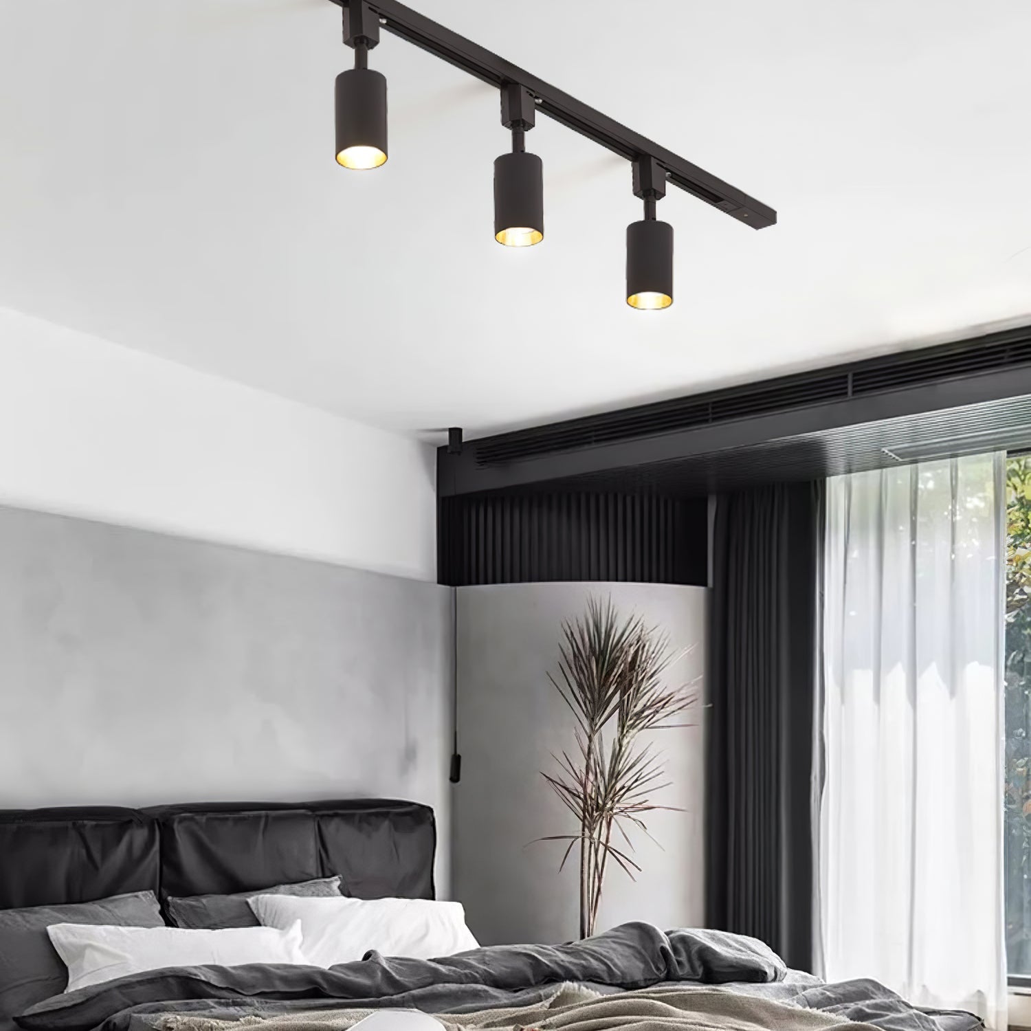 Ophelia Ceiling Lamp Sleek Cylinder Track with Minimalist