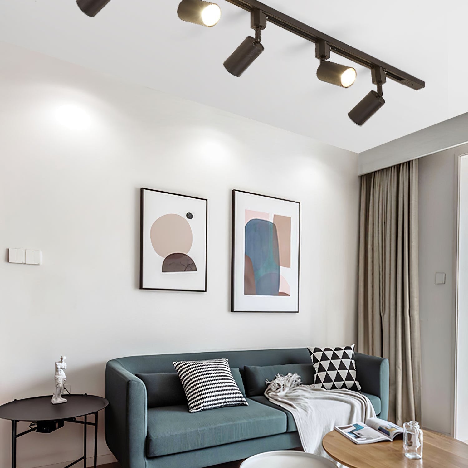 Ophelia Ceiling Lamp Sleek Cylinder Track with Minimalist