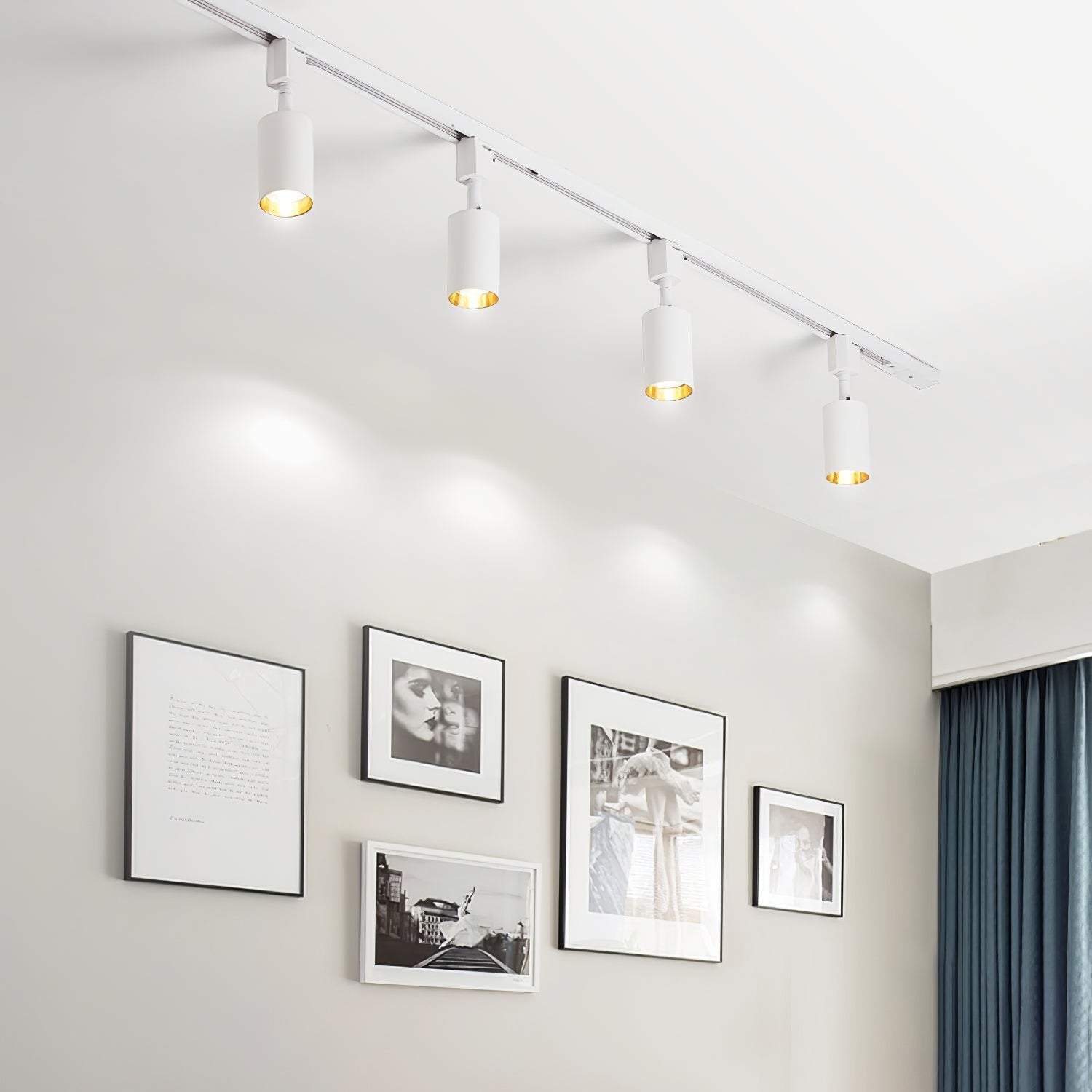 Solara Ceiling Lamp Sleek Cylinder Track with Minimalist - Neutral Decor