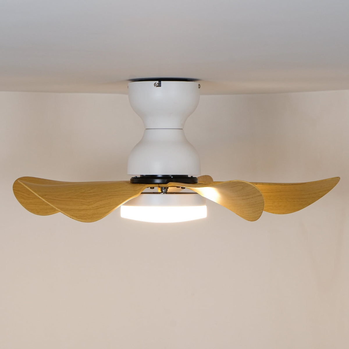 Elvanelle Wood Ceiling Fan Light