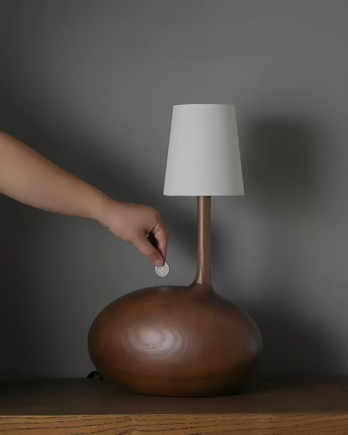 Brixten Wood Fabric Table Lamp