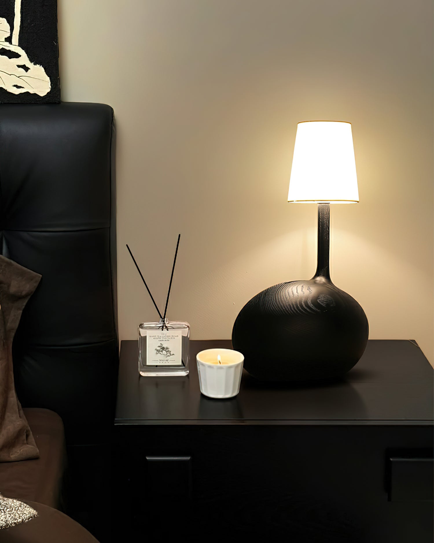 Brixten Wood Fabric Table Lamp