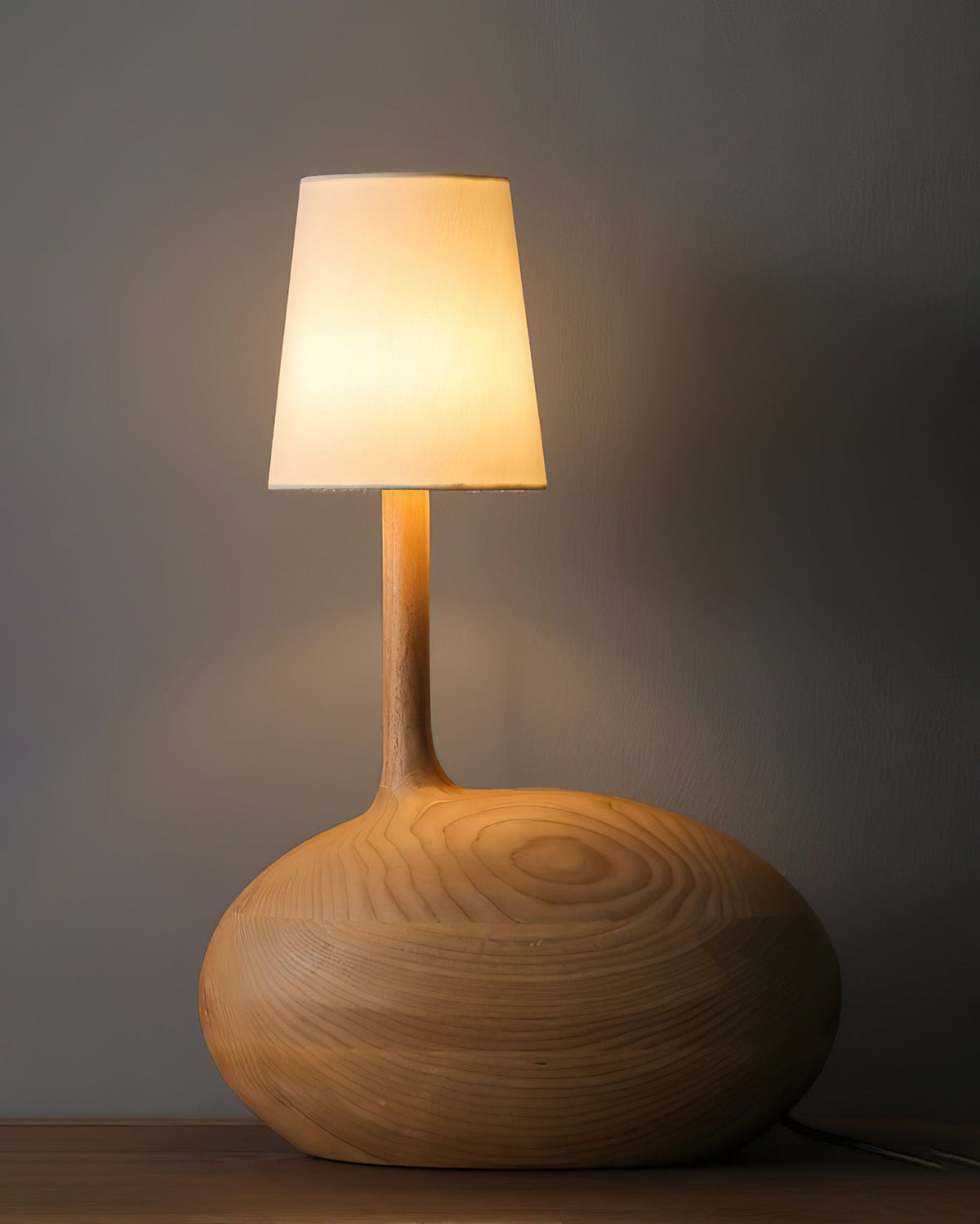 Brixten Wood Fabric Table Lamp