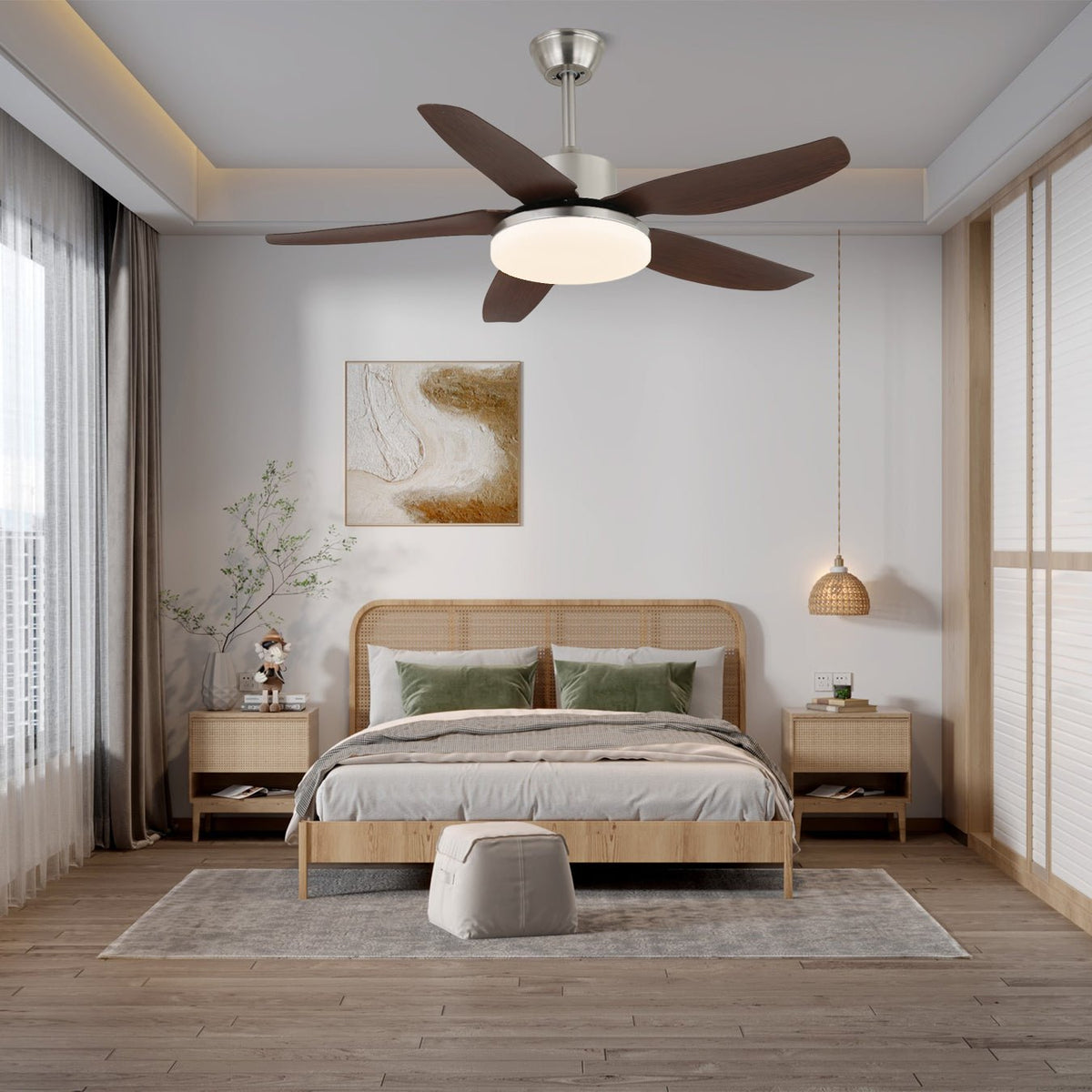 Eland Wood Ceiling Fan Light