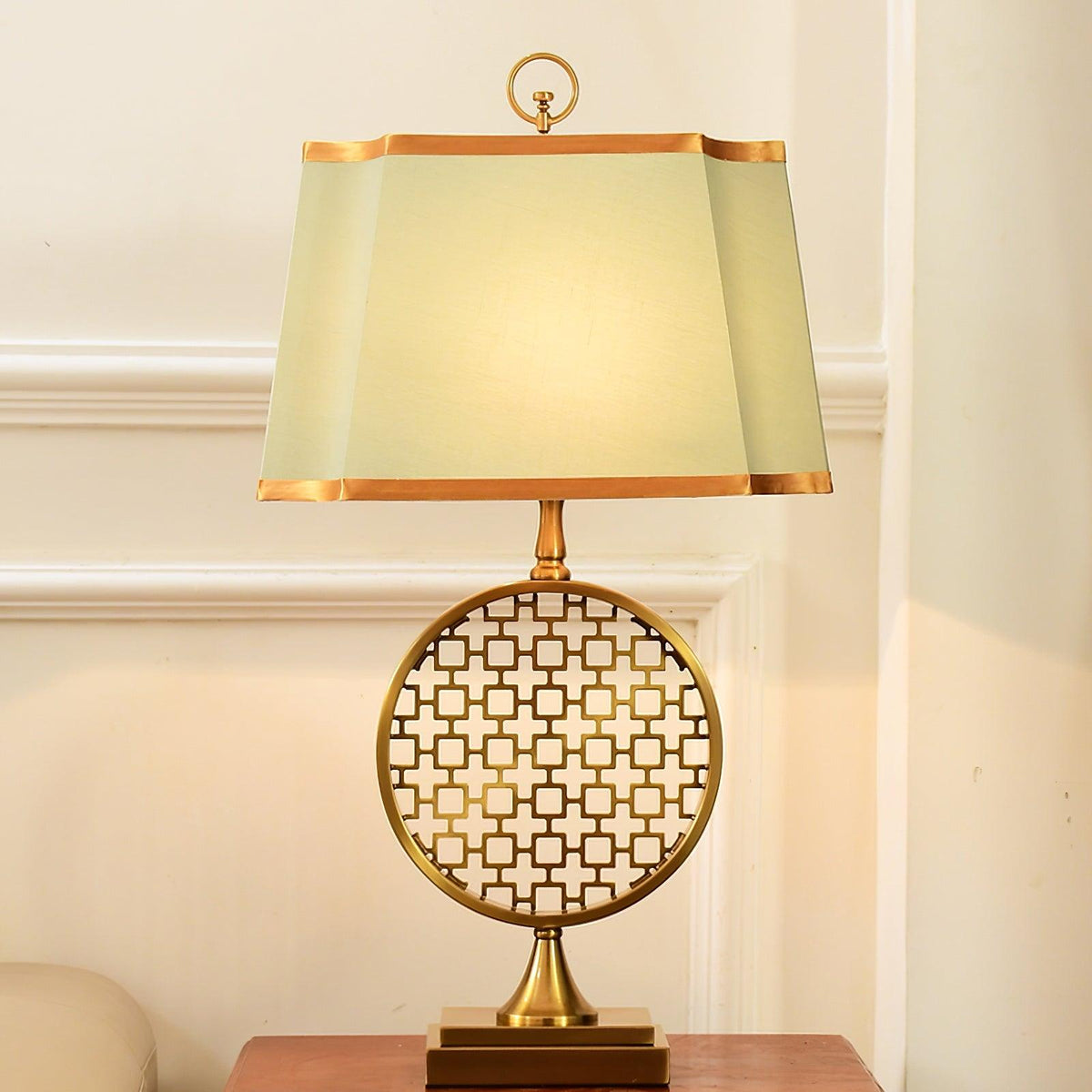 Lineine Fabric Glam Table Lamp