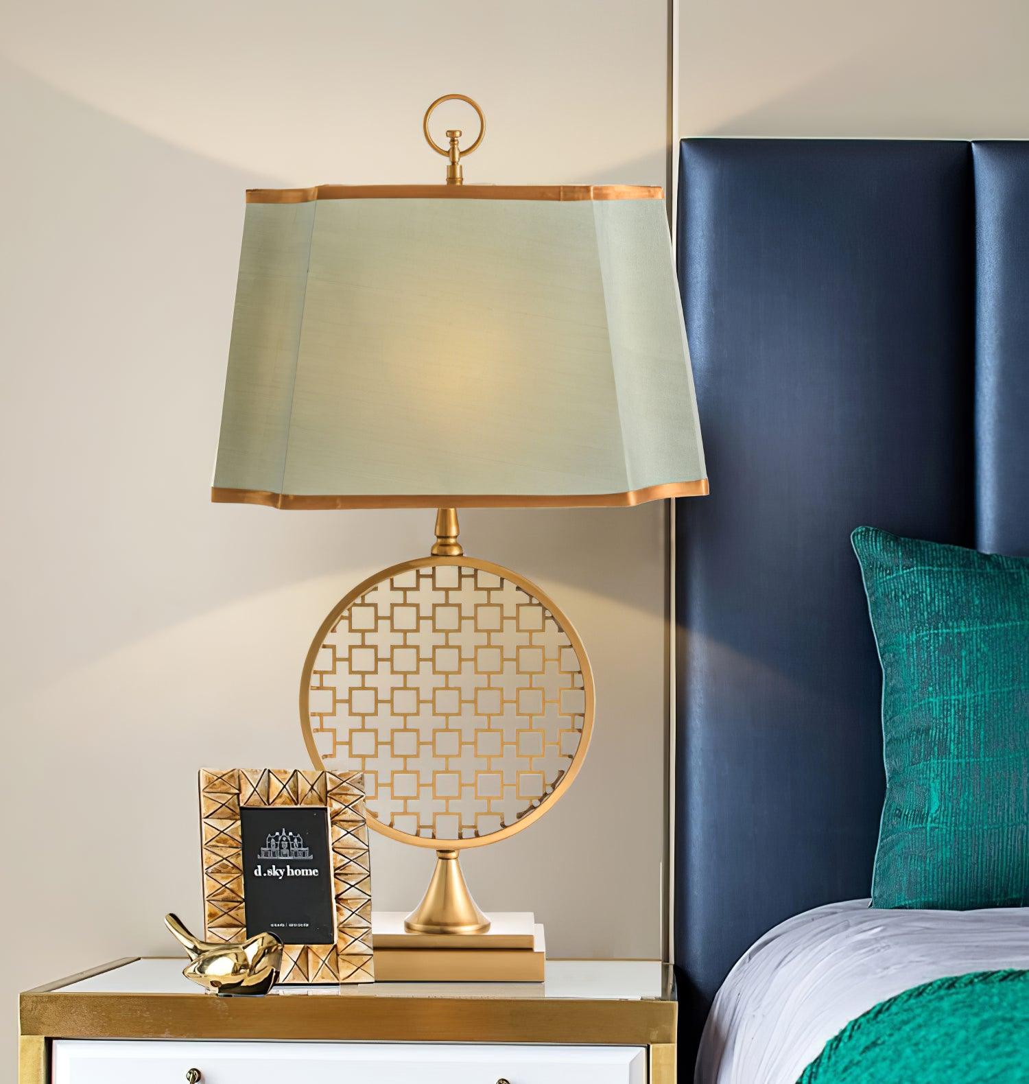 Lineine Fabric Glam Table Lamp
