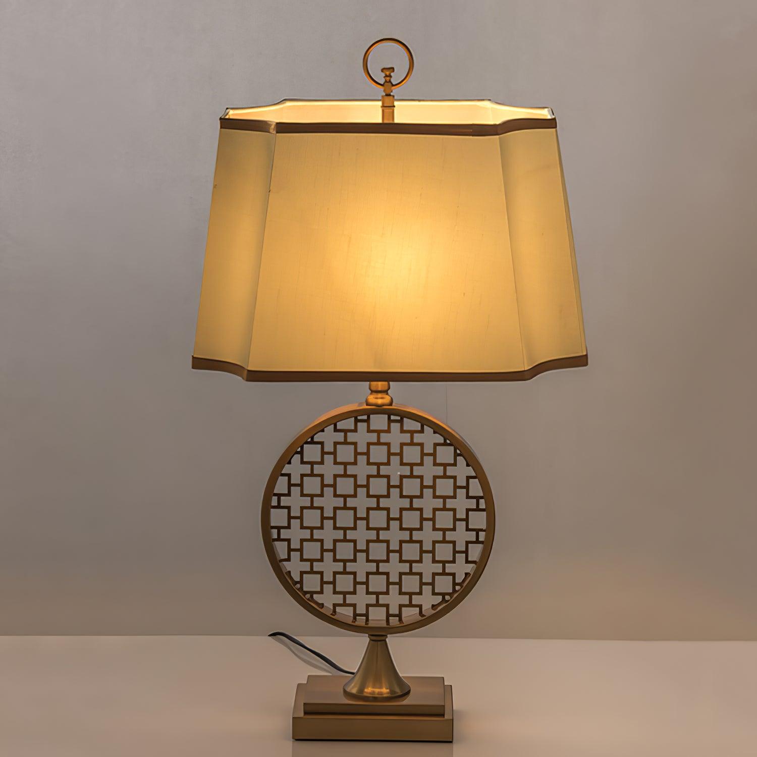 Lineine Fabric Glam Table Lamp