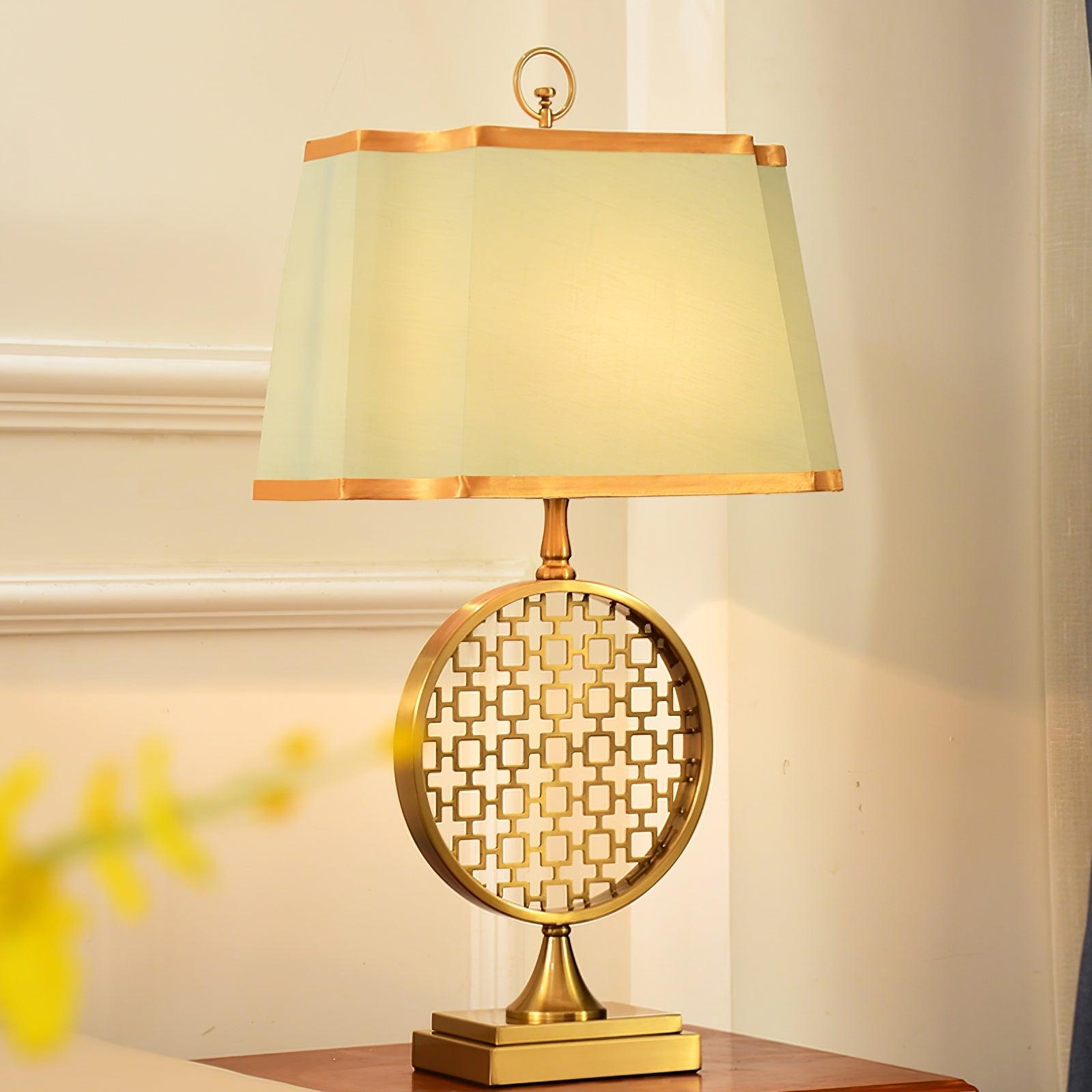 Lineine Fabric Glam Table Lamp