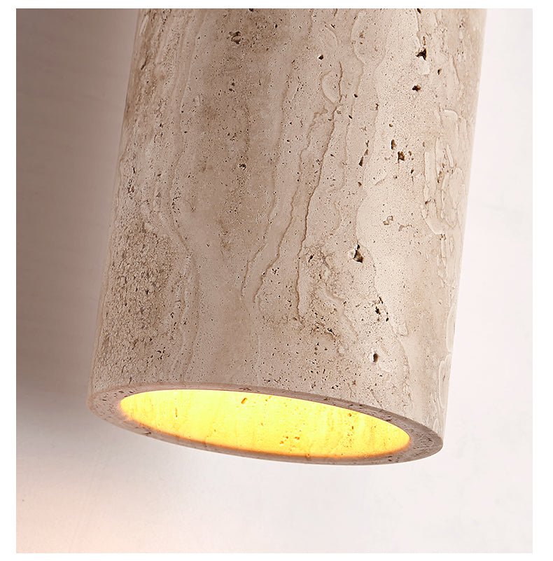 Talv Elegant Yellow Travertine Pendant Lamp