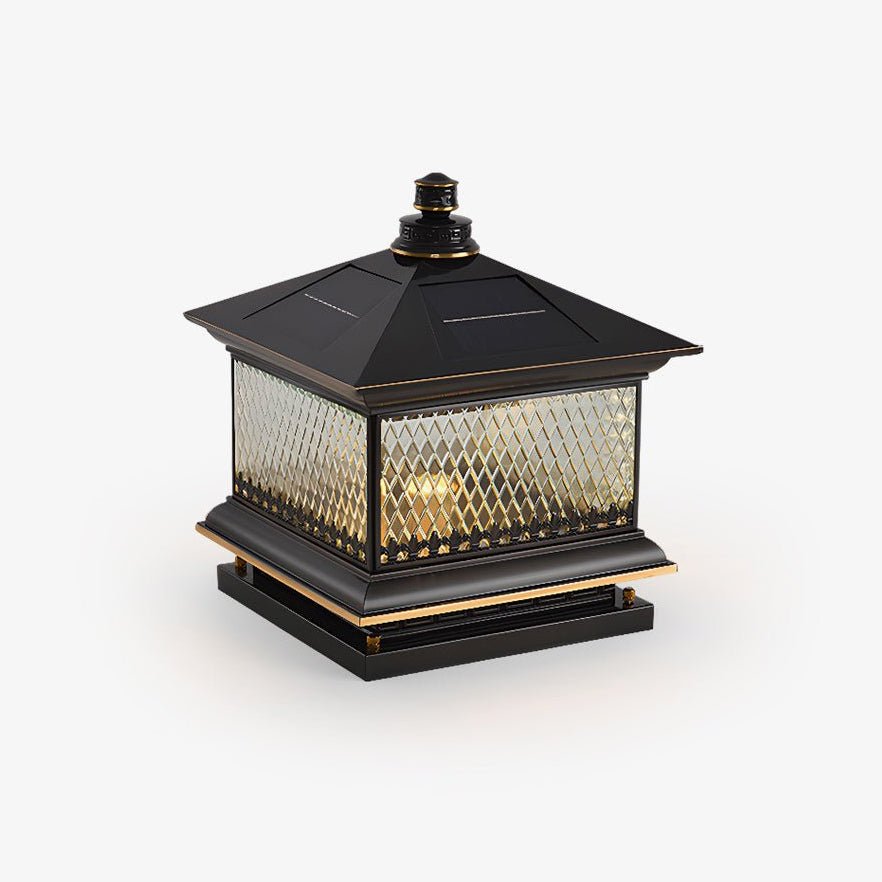 Evelor Classic Diamond Solar Post Outdoor Light