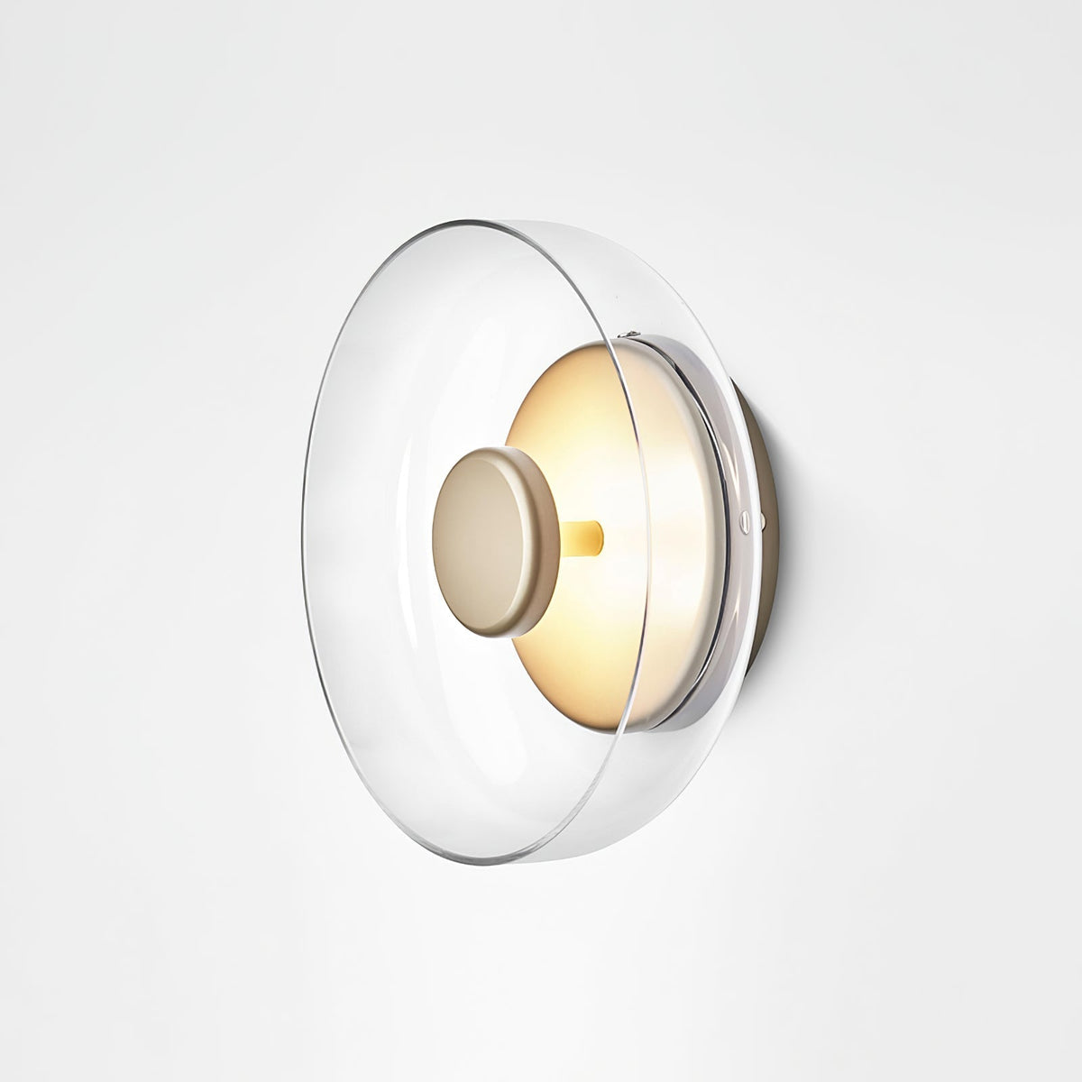 Aether Brass Glass Wall Light
