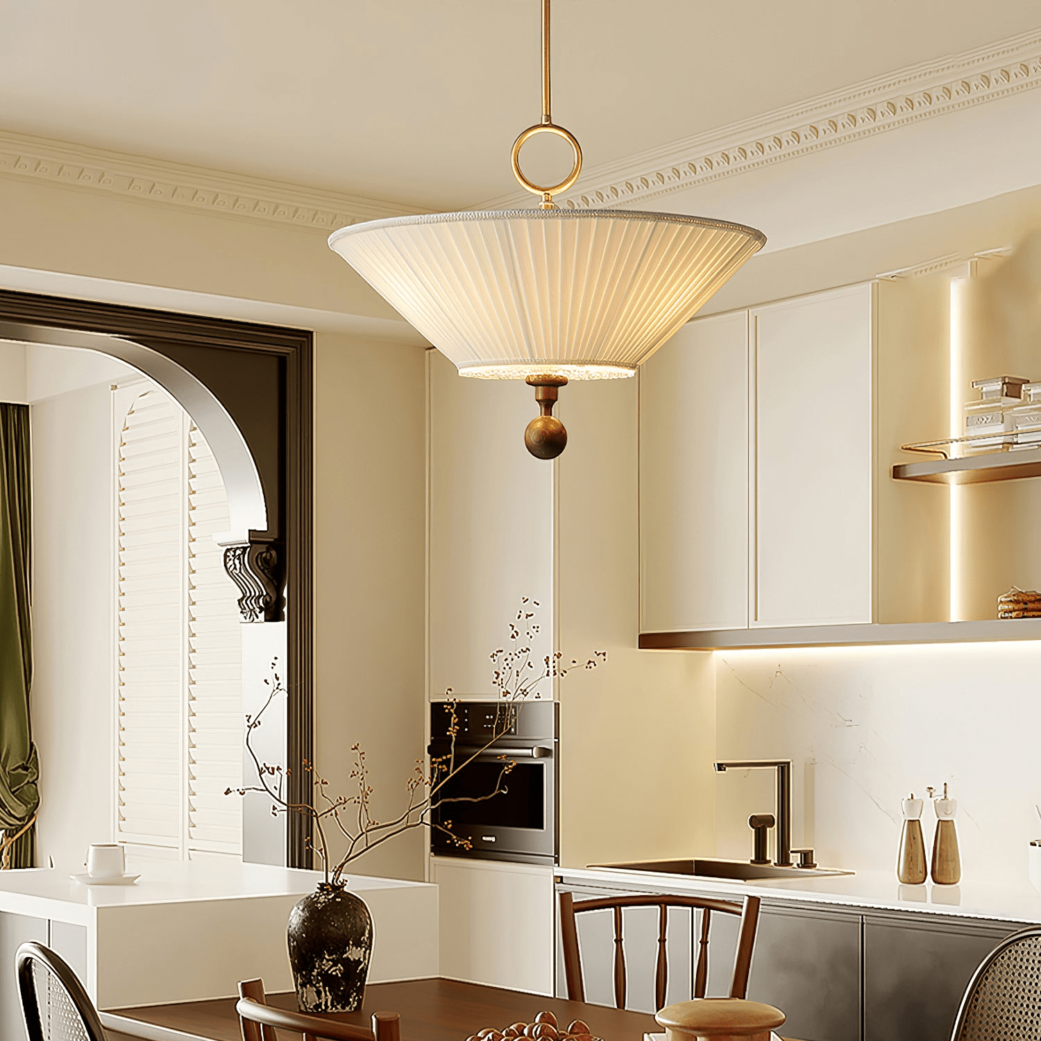 Maltik Pleated Pendant Light