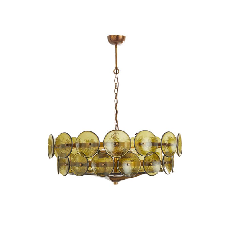 Eirinena Chandelier Murano Glass Disc Vintage