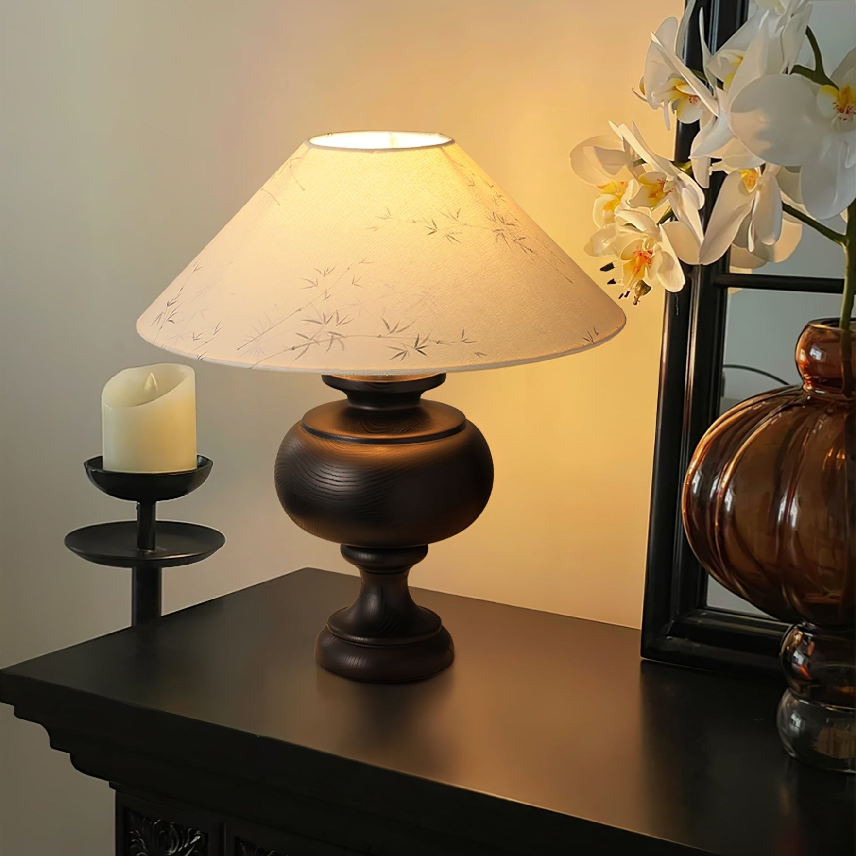 Culiril Oriental Fabric Table Lamp