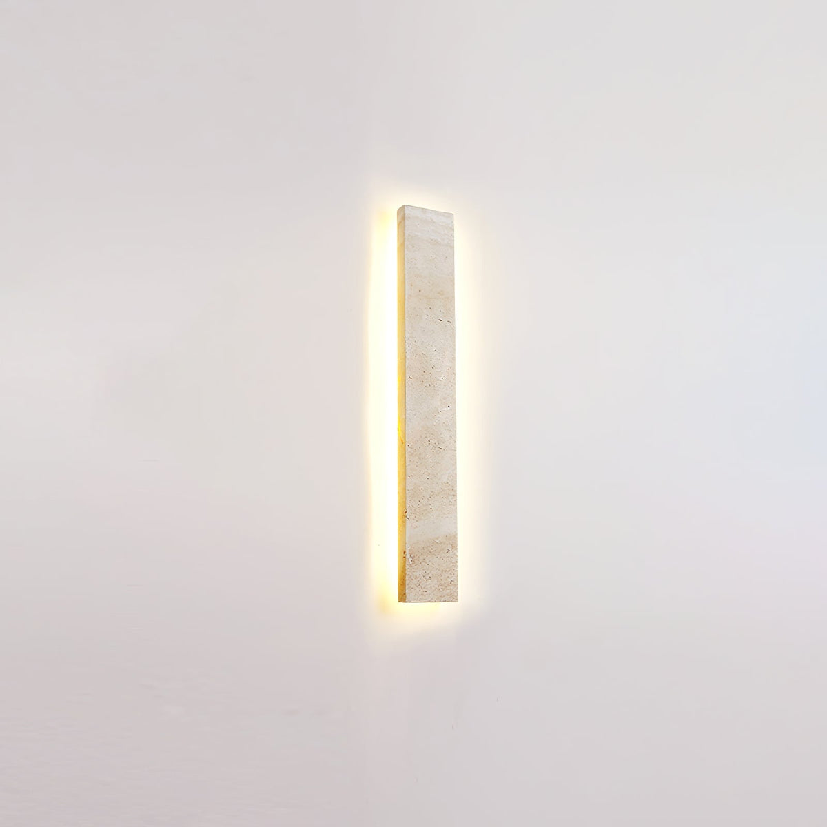 Tavoelia Slim Rectangle Travertine Linear Wall Light