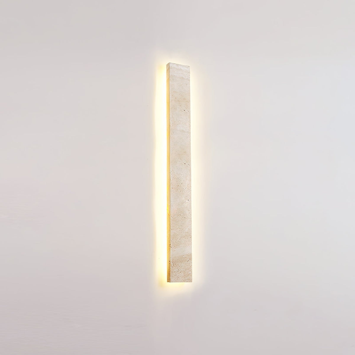 Tavoelia Slim Rectangle Travertine Linear Wall Light