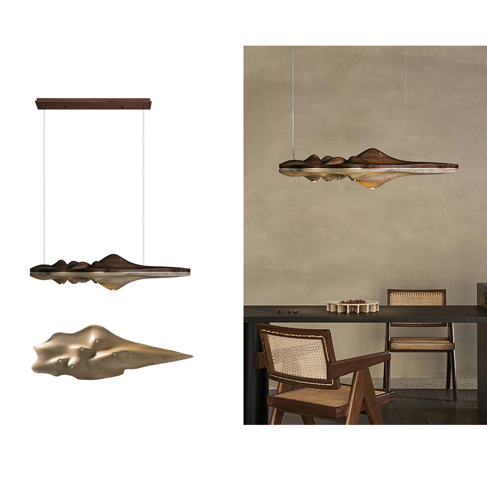 Tolven Premium Elegance Wood Pendant Lamp