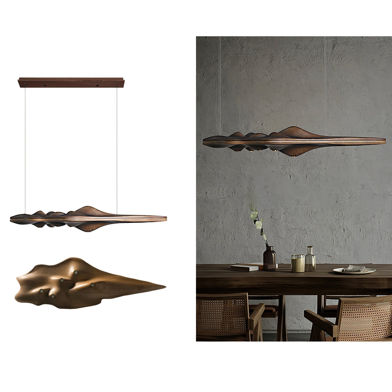 Tolven Premium Elegance Wood Pendant Lamp