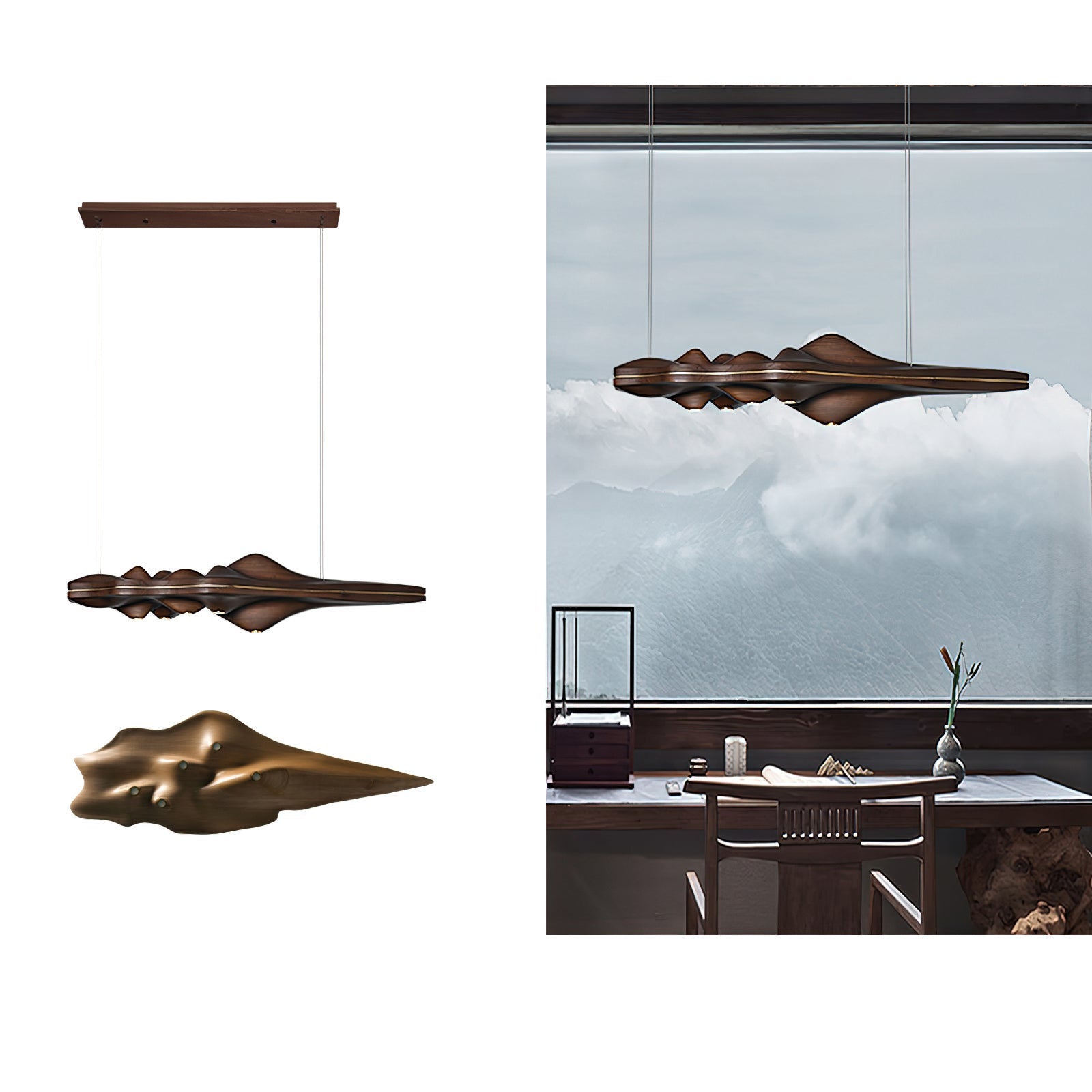 Tolven Premium Elegance Wood Pendant Lamp