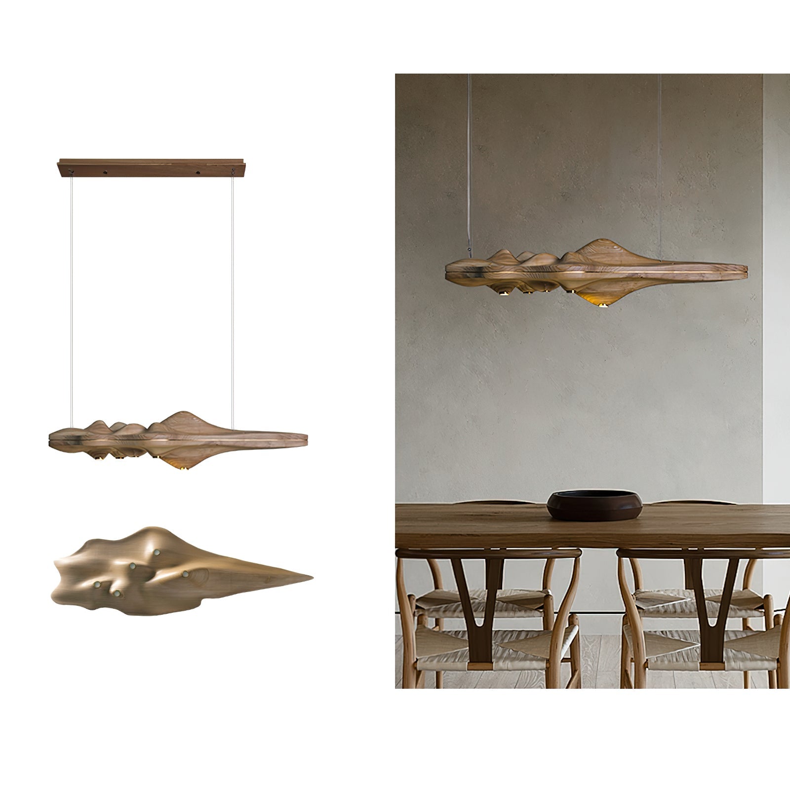 Tolven Premium Elegance Wood Pendant Lamp