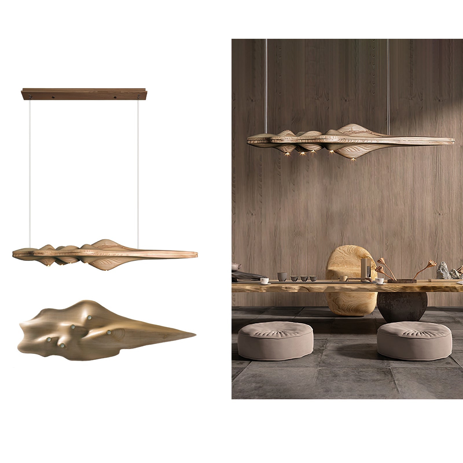 Tolven Premium Elegance Wood Pendant Lamp