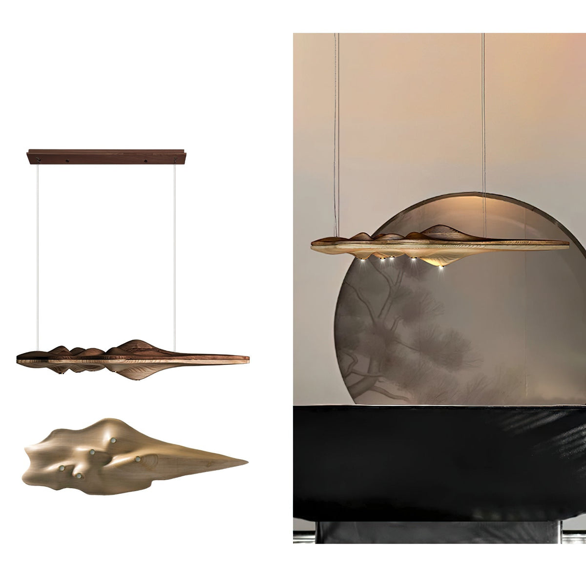 Tolven Premium Elegance Wood Pendant Lamp