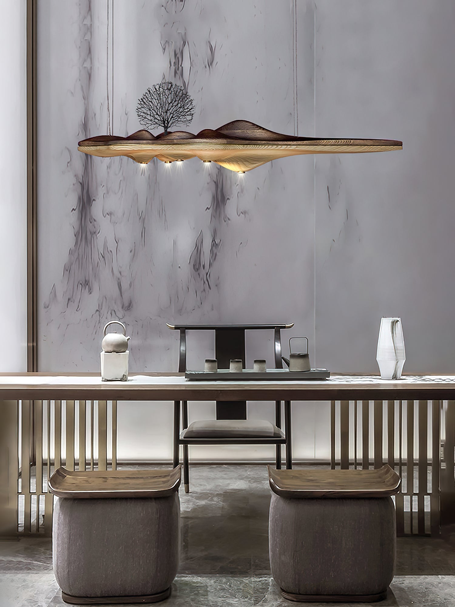 Tolven Premium Elegance Wood Pendant Lamp